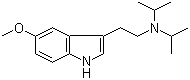 structure of CAS# 4021-34-5, 5-甲氧基-N,N-二异丙基色胺