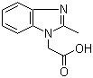structure of CAS# 40332-17-0, (2-Methylbenzoimidazol-1-yl)acetic acid