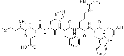CAS 登录号：4037-01-8, L-蛋氨酰-L-alpha-谷氨酰-L-组氨酰-L-苯丙氨酰-L-精氨酰-L-色氨酰甘氨酸