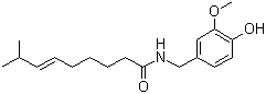 CAS 登录号：404-86-4, 天然辣椒素, 天然辣椒碱, (E)-N-(4-羟基-3-甲氧基苄基)-8-甲基-6-壬烯酰胺