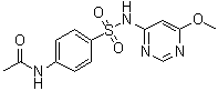 structure of CAS# 4049-01-8, N4-乙酰基磺胺间甲氧嘧啶
