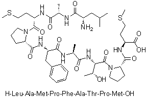 CAS 登录号：404937-46-8, L-亮氨酰-L-丙氨酰-L-蛋氨酰-L-脯氨酰-L-苯丙氨酰-L-丙氨酰-L-苏氨酰-L-脯氨酰-L-蛋氨酸