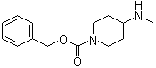 structure of CAS# 405057-75-2, 4-(甲基氨基)-1-哌啶羧酸苄酯