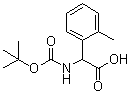 structure of CAS# 40512-48-9, alpha-[[叔丁氧羰基]氨基]-2-甲基苯乙酸