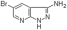 structure of CAS# 405224-24-0, 5-Bromo-1H-pyrazolo[3,4-b]pyridin-3-amine