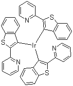 structure of CAS# 405289-74-9, 三[2-(苯并[b]噻吩-2-基)吡啶-C3,N]铱(III)