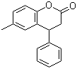 structure of CAS# 40546-94-9, 6-甲基-4-苯基色满-2-酮