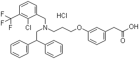 structure of CAS# 405911-09-3, GW 3965 hydrochloride