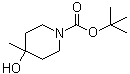 structure of CAS# 406235-30-1, 4-Hydroxy-4-methylpiperidine-1-carboxylic acid tert-butyl estercarboxylate