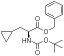structure of CAS# 406681-37-6, N-叔丁氧羰基-(S)-环丙基丙氨酸苄酯