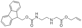 CAS # 406683-69-0, Allyl 2-((2-((((9H-fluoren-9-yl)methoxy)carbonyl)amino)ethyl)amino)acetate, prop-2-enyl 2-[2-(9H-fluoren-9-ylmethoxycarbonylamino)ethylamino]acetate