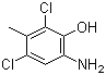 CAS # 40677-44-9, 6-Amino-2,4-dichloro-3-methylphenol, 2-Amino-4,6-dichloro-5-methylphenol, 6-Amino-2,4-dichloro-m-cresol