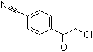 CAS # 40805-50-3, 4-(Chloroacetyl)benzonitrile, 4-Cyanophenacyl chloride, alpha-Chloro-4'-cyanoacetophenone