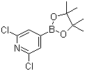 structure of CAS# 408492-27-3, 2,6-二氯吡啶-4-硼酸频哪醇酯