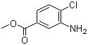 structure of CAS# 40872-87-5, Methyl 3-amino-4-chlorobenzoate