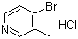 structure of CAS# 40899-37-4, 4-溴-3-甲基吡啶盐酸盐