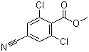 structure of CAS# 409127-32-8, 2,6-二氯-4-氰基苯甲酸甲酯