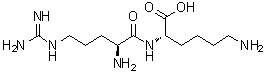 L-精氨酰-L-赖氨酸分子结构 (CAS 40968-46-5)