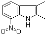 structure of CAS# 41018-86-4, 2,3-二甲基-7-硝基吲哚
