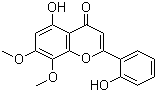 structure of CAS# 41060-16-6, 黄芩黄酮 I