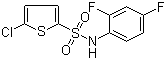 CAS 登录号：411207-61-9, 5-氯-N-(2,4-二氟苯基)噻吩-2-磺酰胺