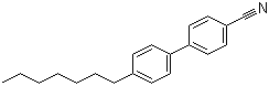 structure of CAS# 41122-71-8, 4'-Heptyl-4-biphenylcarbonitrile