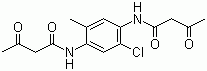 structure of CAS# 41131-65-1, 双乙酰乙酰-2-氯-5-甲基对苯二胺