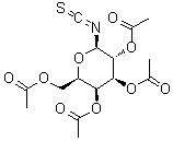 CAS # 41135-18-6, beta-D-Galactopyranosyl isothiocyanate 2,3,4,6-tetraacetate, U 31408, beta-D-Galactopyranosyl isothiocyanate tetraacetate