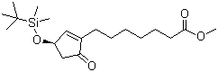 structure of CAS# 41138-69-6, (R)-(+)-3-(叔丁基二甲基硅氧基)-5-氧代-1-环戊烯基-1-己酸甲酯
