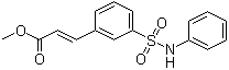 structure of CAS# 412268-99-6, 3-(3-苯基氨基磺酰基苯基)丙烯酸甲酯
