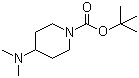 structure of CAS# 412293-88-0, N-Boc-4-二甲氨基哌啶