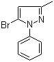structure of CAS# 41327-15-5, 5-溴-3-甲基-1-苯基吡唑