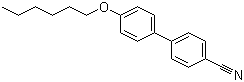 structure of CAS# 41424-11-7, 4'-己氧基-[1,1'-联苯基]-4-甲腈