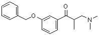 structure of CAS# 41489-62-7, 3-二甲基氨基-1-(3-苄基氧基苯基)-2-甲基-1-丙酮