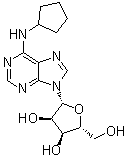 CAS # 41552-82-3, N6-Cyclopentyladenosine, (2R,3R,4S,5R)-2-[6-(Cyclopentylamino)-9H-purin-9-yl]-5-(hydroxymethyl)tetrahydrofuran-3,4-diol, CPA, N-Cyclopentyladenosine