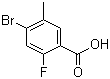 structure of CAS# 415965-24-1, 4-溴-2-氟-5-甲基苯甲酸