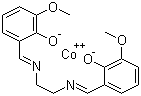 CAS # 41619-71-0, 2,2'-[1,2-Ethanediylbis(nitrilomethylidyne)]bis[6-methoxyphenol] cobalt complex, (SP-4-2)-[[2,2'-[1,2-Ethanediylbis(nitrilomethylidyne)]bis[6-methoxyphenolato]](2-)-N2,N2',O1,O1']-cobalt