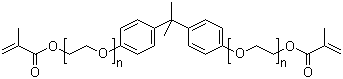 structure of CAS# 41637-38-1, 双酚 A 聚氧乙烯醚双甲基丙烯酸酯