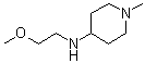 structure of CAS# 416887-38-2, N-(2-甲氧基乙基)-1-甲基-4-哌啶胺