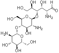 CAS # 41708-93-4, Chitotriose, O-2-Amino-2-deoxy-beta-D-glucopyranosyl-(1→4)-O-2-amino-2-deoxy-beta-D-glucopyranosyl-(1→4)-2-amino-2-deoxy-D-glucose