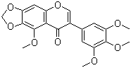 structure of CAS# 41743-73-1, 次野鸢尾黄素