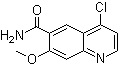 structure of CAS# 417721-36-9, 4-氯-7-甲氧基喹啉-6-甲酰胺