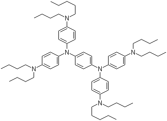 CAS 登录号：4182-80-3, N,N,N',N'-四(4-二丁基氨基苯基)-1,4-苯二胺
