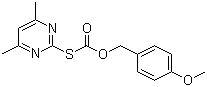CAS 登录号：41840-29-3, S-(4,6-二甲基-2-嘧啶基)硫代碳酸对甲氧基苄酯