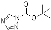 structure of CAS# 41864-24-8, 1H-1,2,4-Triazole-1-carboxylicacid 1,1-dimethylethyl ester