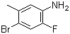 structure of CAS# 418762-26-2, 4-溴-2-氟-5-甲基苯胺