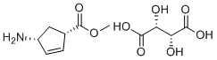 structure of CAS# 419563-22-7, (1S,4R)-甲基4-氨基环戊-2-烯羧酸酯(2R,3R)-2,3-二羟基琥珀酸盐