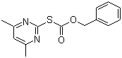 structure of CAS# 42116-21-2, Benzyl-4,6-dimethyl-pyrimidine-2-thio formate