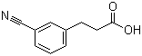 3-氰基苯丙酸分子结构 (CAS 42287-97-8)