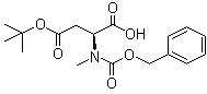 N-Methyl-N-[(phenylmethoxy)carbonyl]-L-aspartic acid 4-(1,1-dimethylethyl) ester molecular structure (CAS 42417-70-9)
